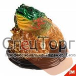 Фигура садовая Жаба с денежками средняя - фото