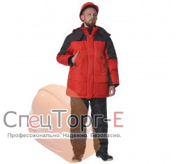 Куртка рабочая Сити красная утепленная мужская - фото
