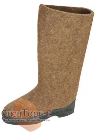 Валенки на резиновой  подошве - фото